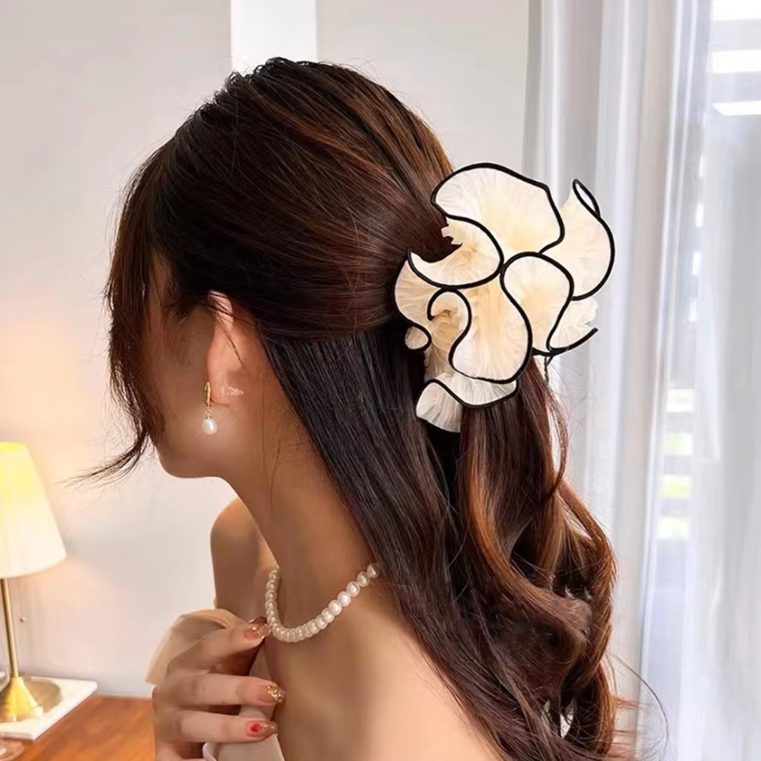 Korean Ultra-Pretty Mesh Flower Hair Clip