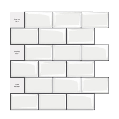 3D Tile Stickers (Set of 12)