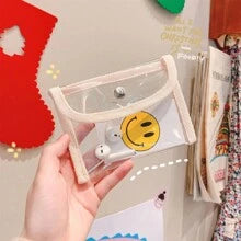 Clear Transparent Cosmetic Organizer Pouch - Pack of 3
