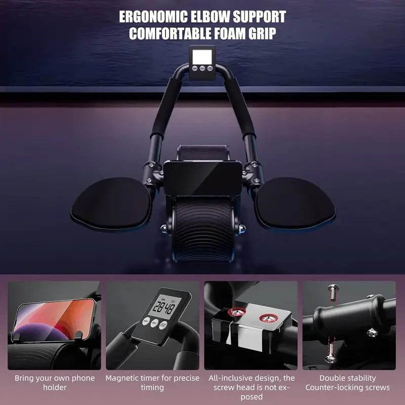 Easy To Use Portable Ab Roller Trainer