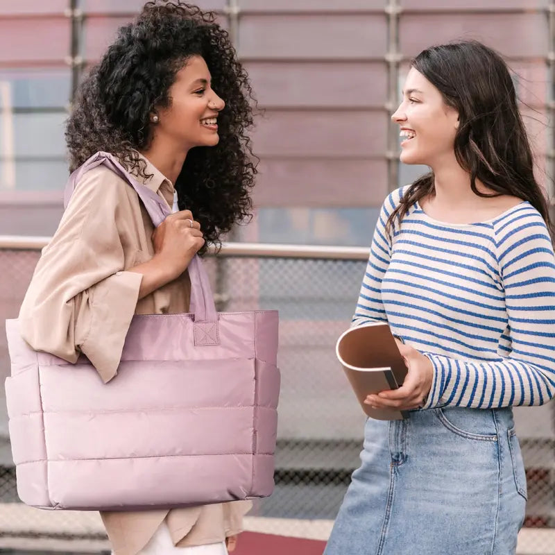 Bomber Chic Puffer Tote Bag