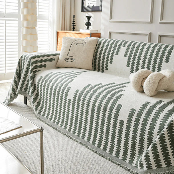 Geometric Pattern Multi-Color Sofa Slipcover Set