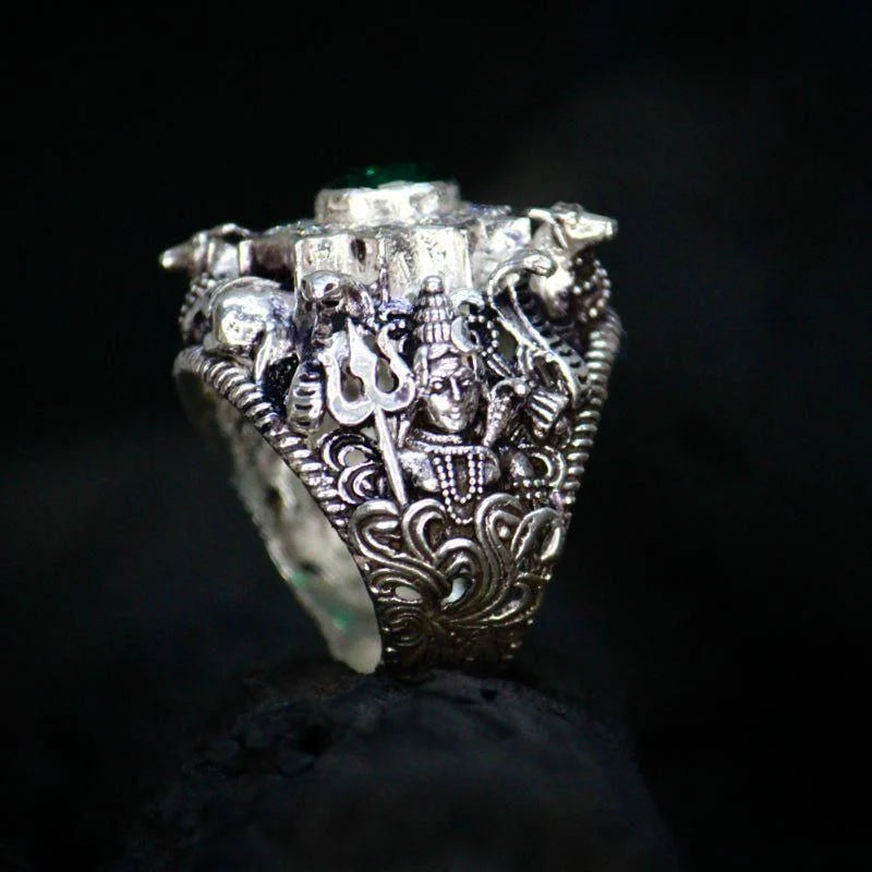 Lord Shiv Ji Silver Ring