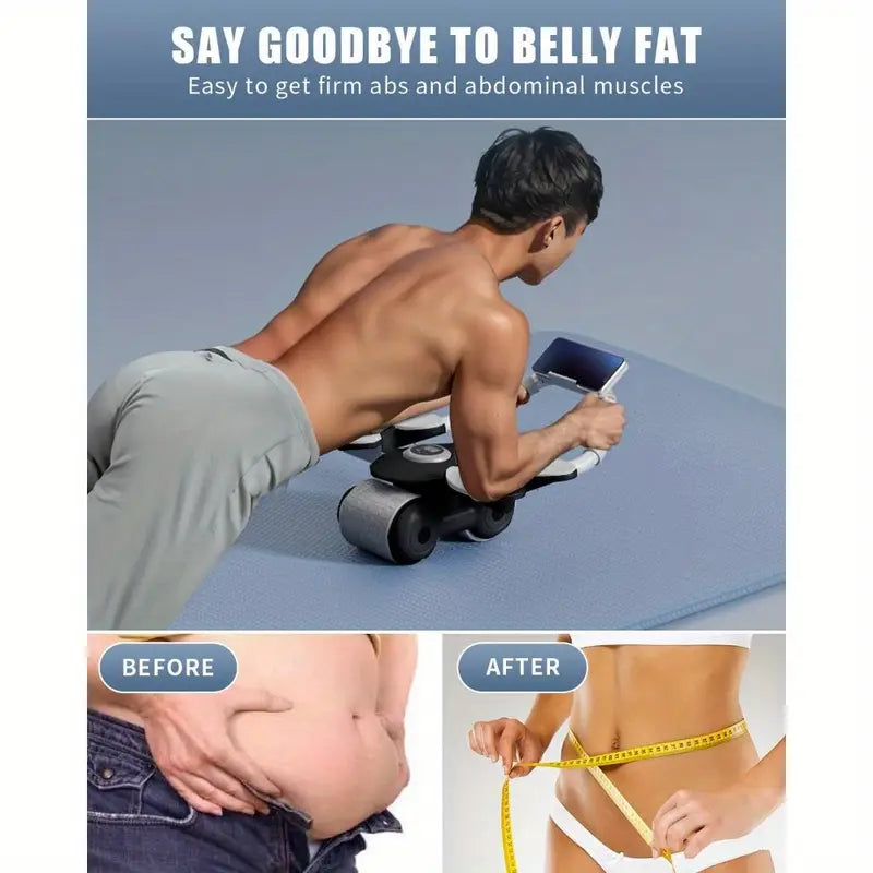 Easy To Use Portable Ab Roller Trainer