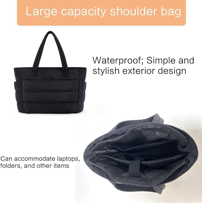 Bomber Chic Puffer Tote Bag