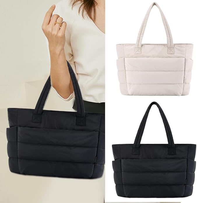 Bomber Chic Puffer Tote Bag