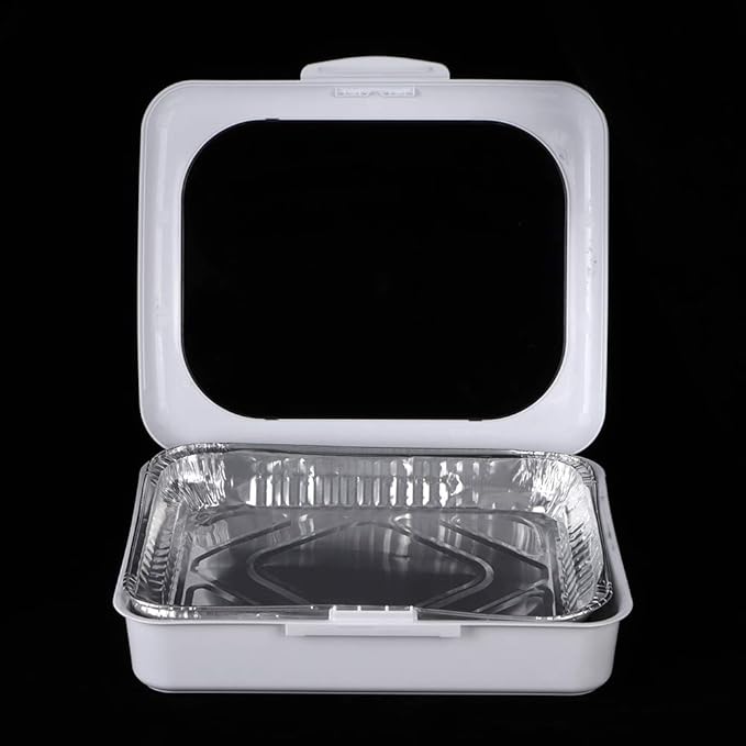 Portable Foil Tray Holder Set for Easy Outdoor Dining