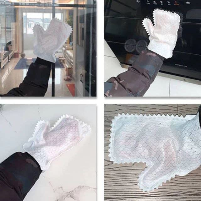 Microfiber Fish Scale Cleaning Duster Gloves