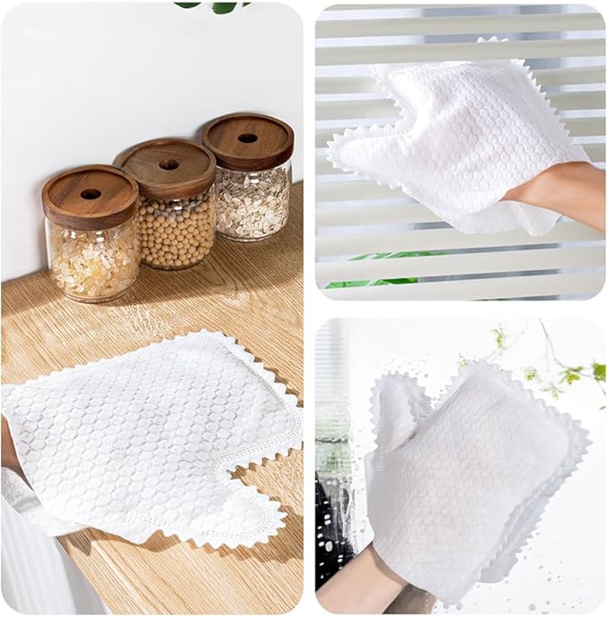 Microfiber Fish Scale Cleaning Duster Gloves