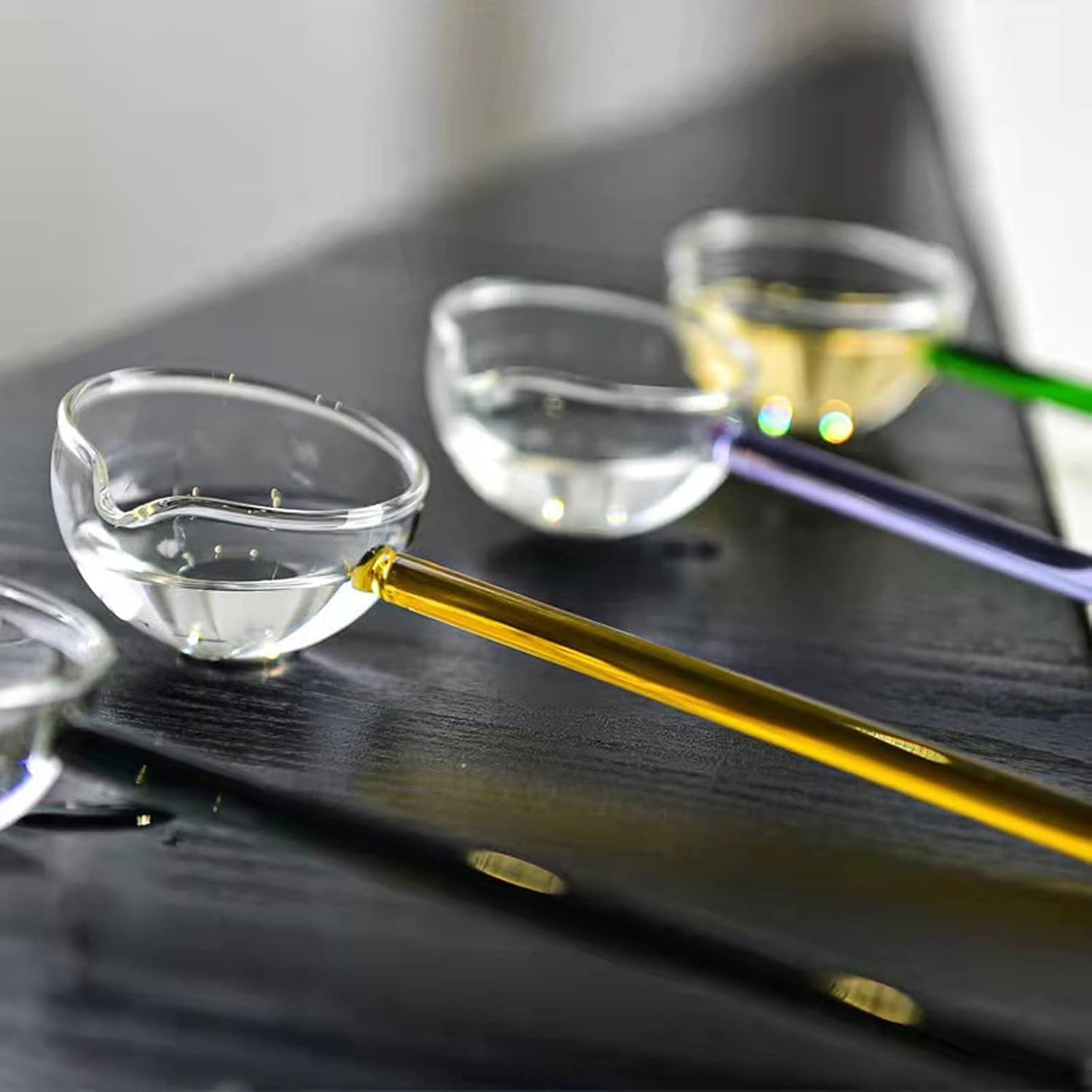Clear Glass Stirring Spoons - (Set Of 2)
