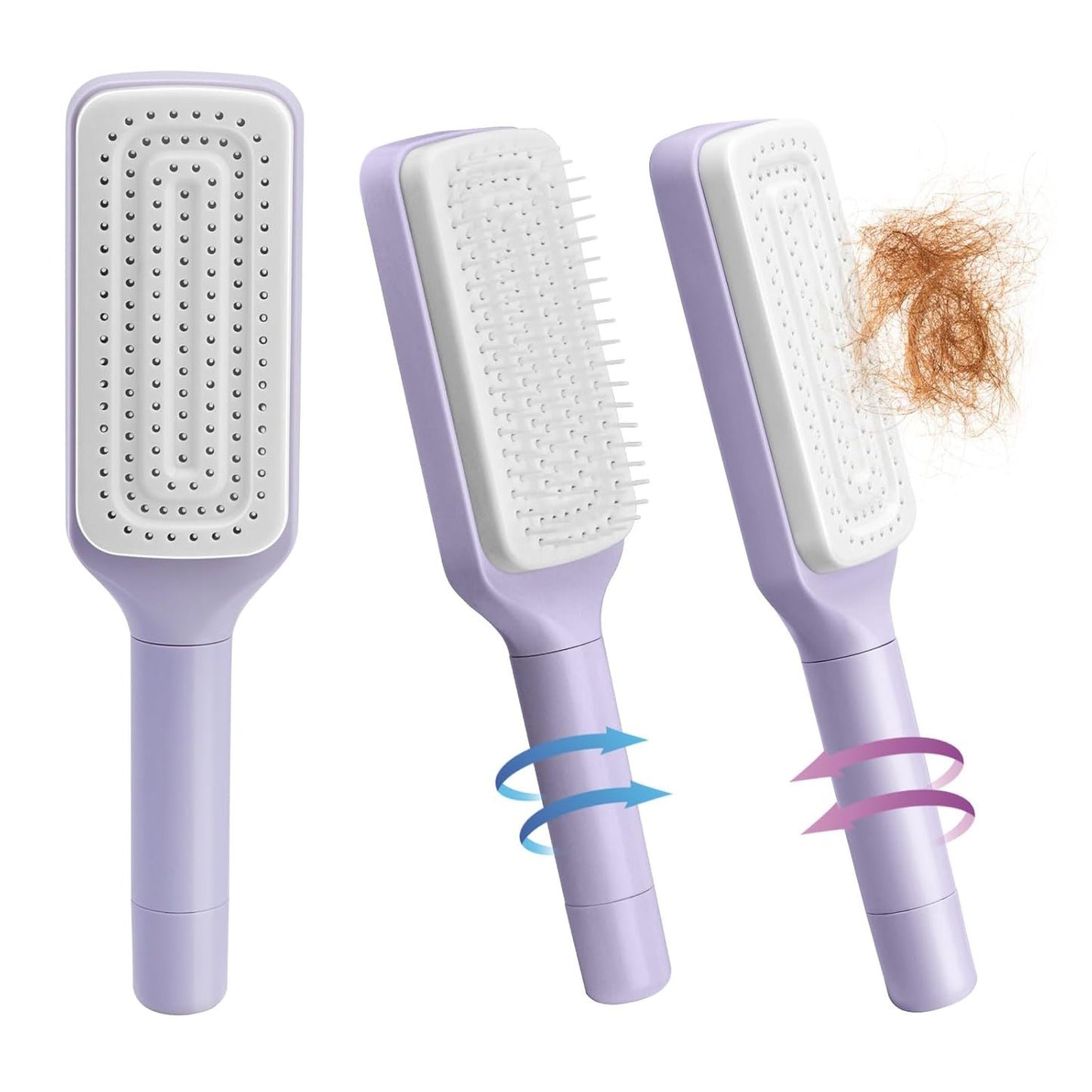 4 In 1 Self Cleaning Hair Brush