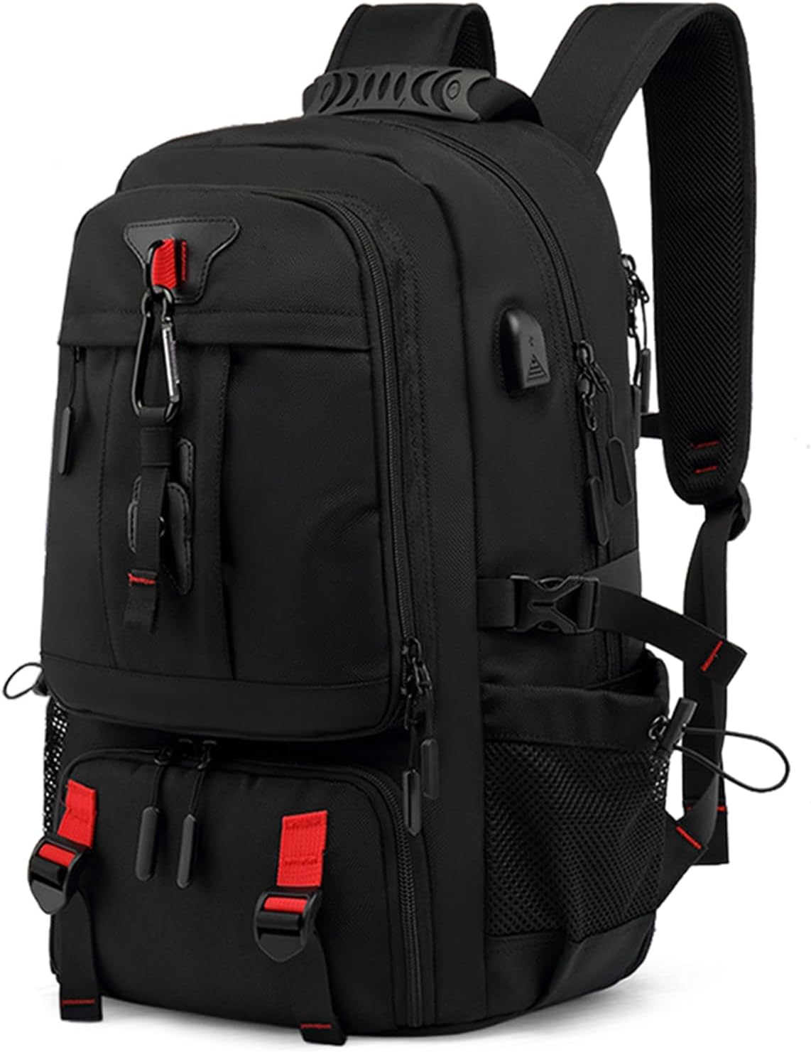 Large Outdoor Travel Backpack with USB Port and Shoe Compartment – Perfect for Hiking, Camping, Trekking, and Mountaineering