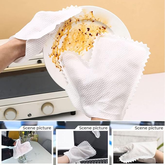 Microfiber Fish Scale Cleaning Duster Gloves