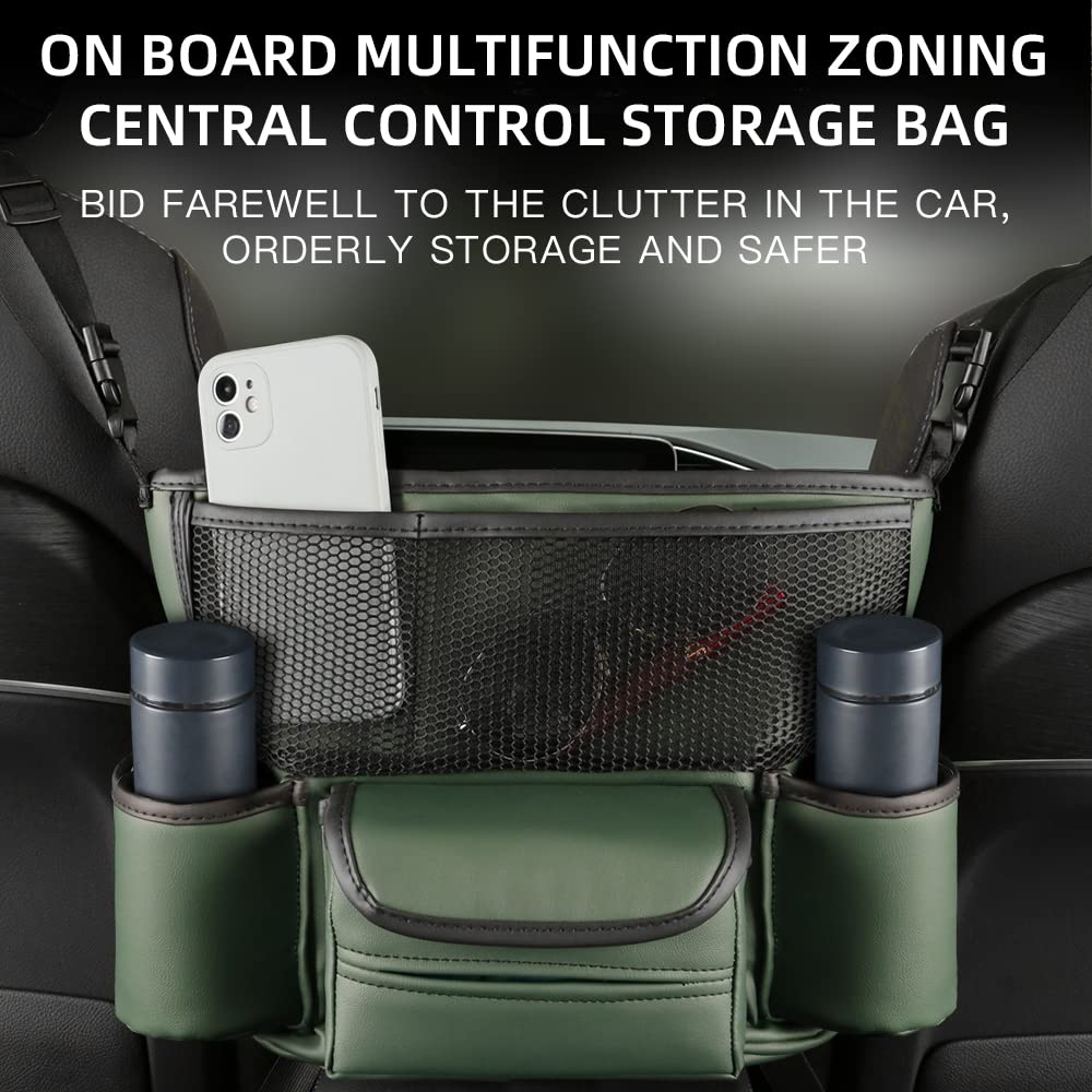 Car Seat Leather Storage Easy Organizer