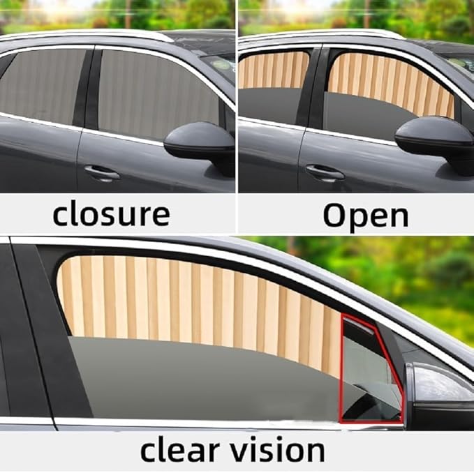 Foldable Car Window Privacy Curtains