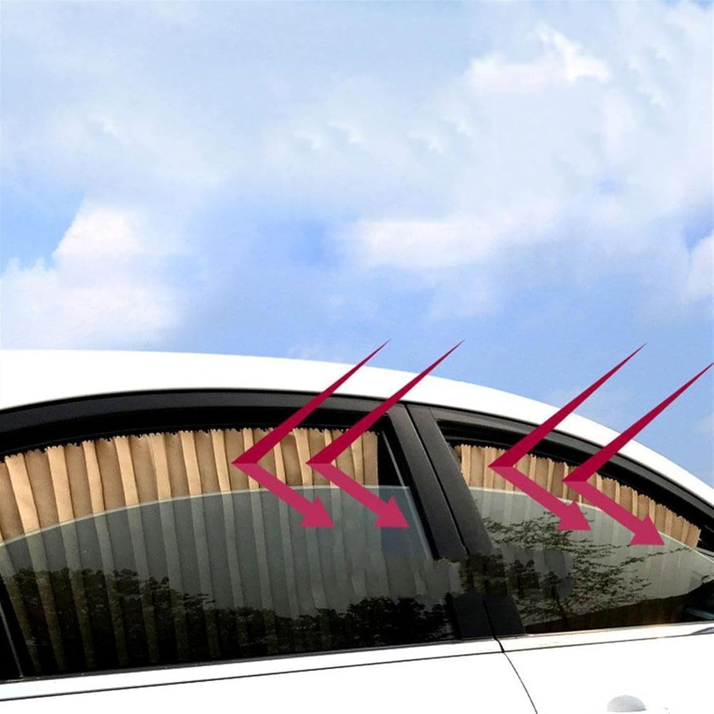 Foldable Car Window Privacy Curtains