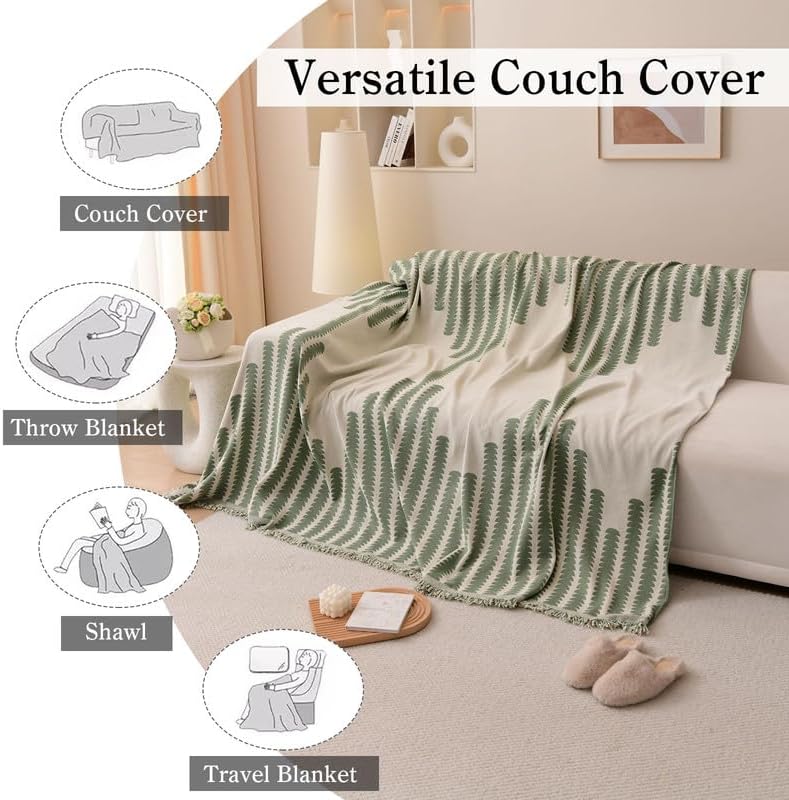 Geometric Pattern Multi-Color Sofa Slipcover Set