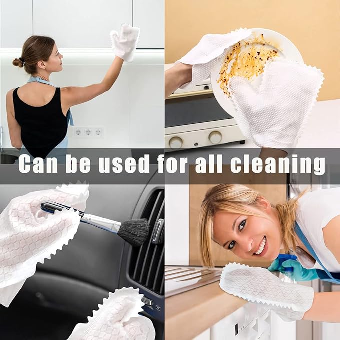 Microfiber Fish Scale Cleaning Duster Gloves