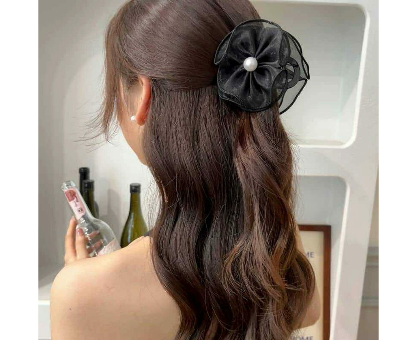 Korean Ultra-Pretty Mesh Flower Hair Clip