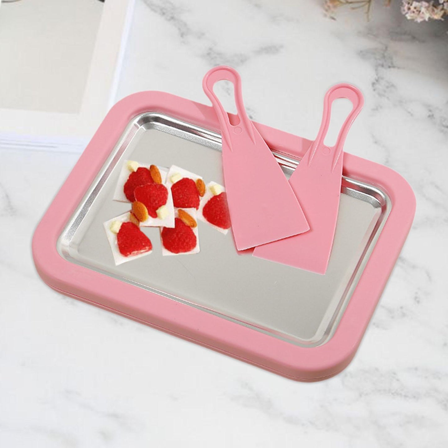 Ice Cream Roll Makers Portable DIY Sweet Pan for Children