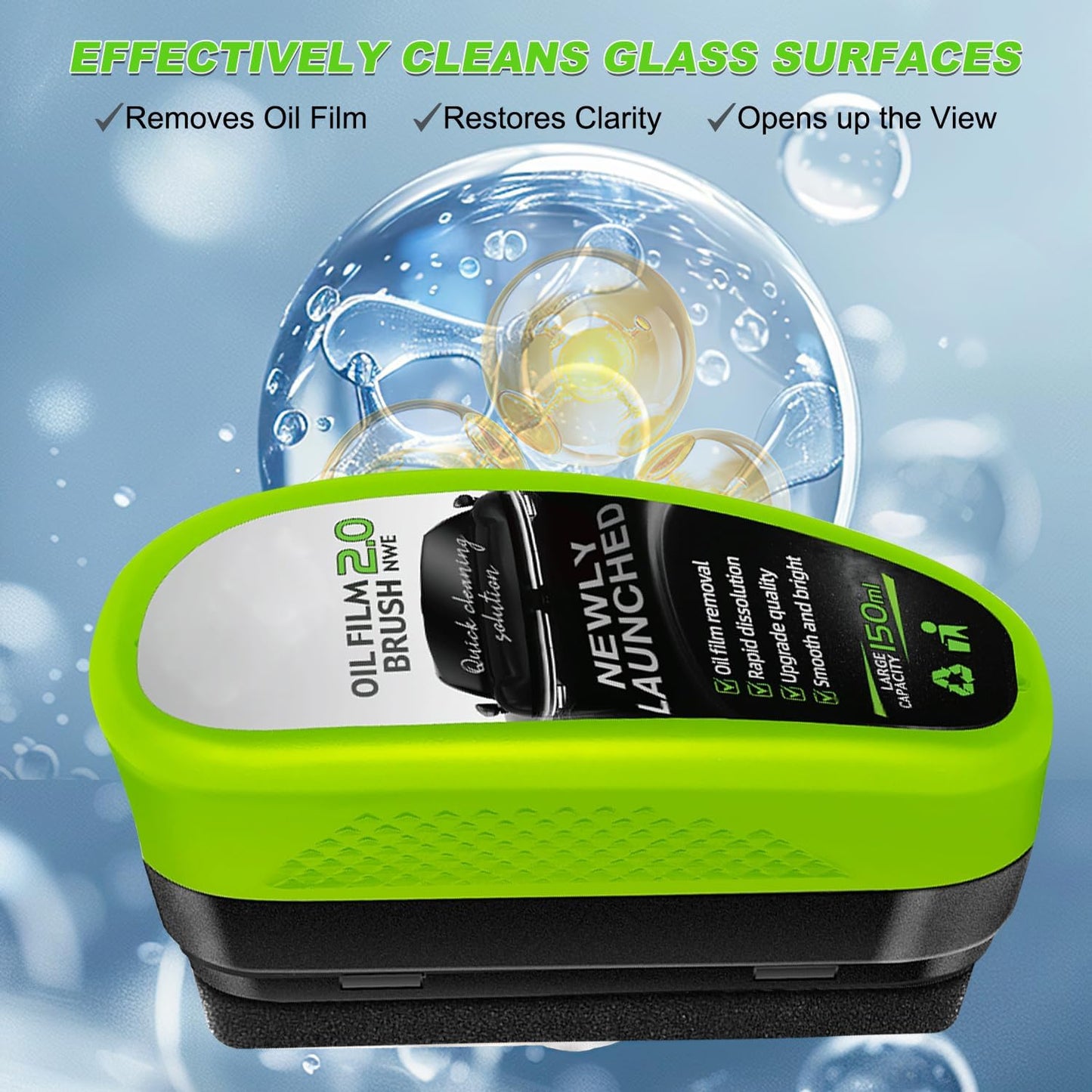 Portable Windshield Oil Film Brush Cleaner(Buy 1 Get 1 Free!)