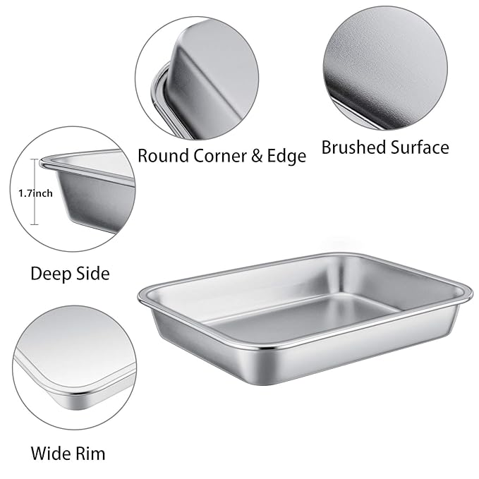 Military Grade Stainless Steel Baking Tray