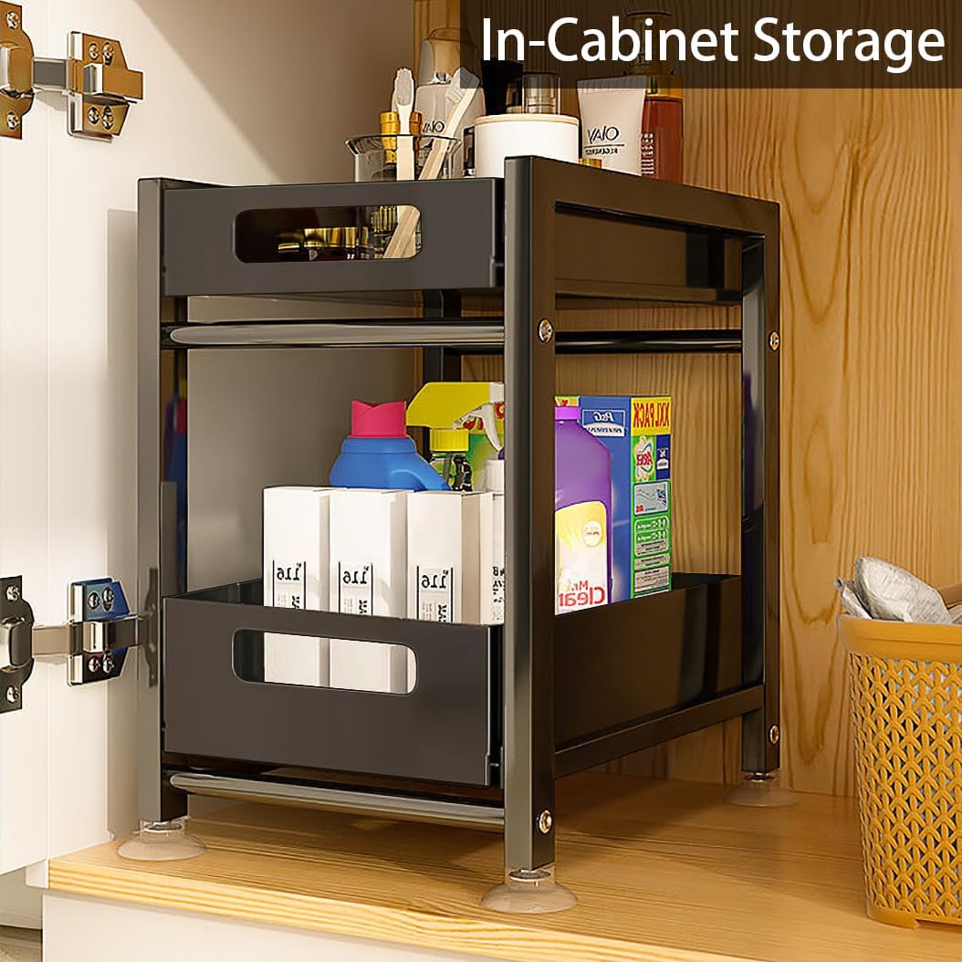 Easy Pull-Out Storage Rack For Kitchen