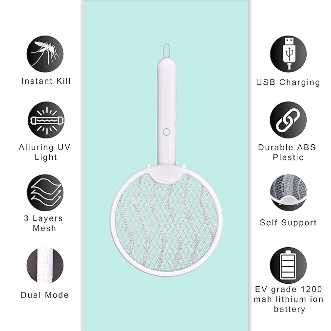 Electric Rotating Mosquito Killer Racket