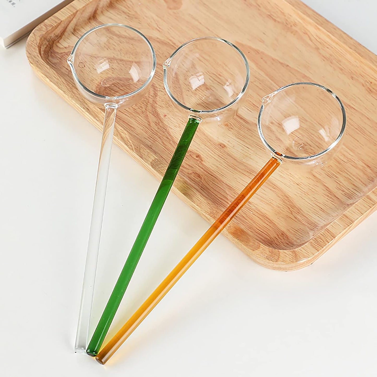 Clear Glass Stirring Spoons - (Set Of 2)