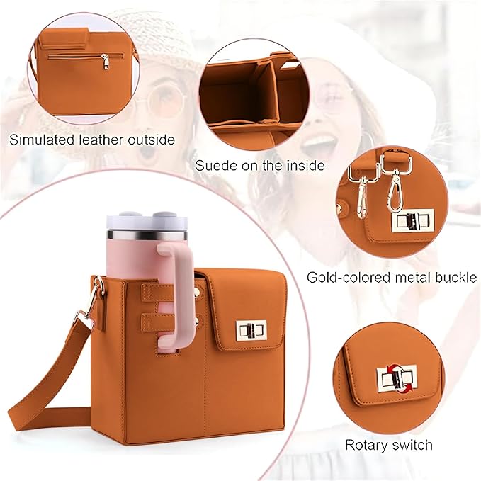 Outdoor Portable Crossbody Water Cup Storage Bag