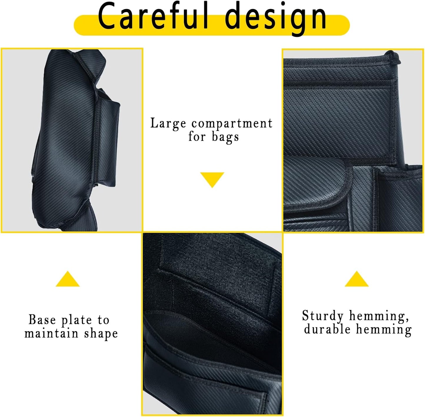 Car Seat Leather Storage Easy Organizer