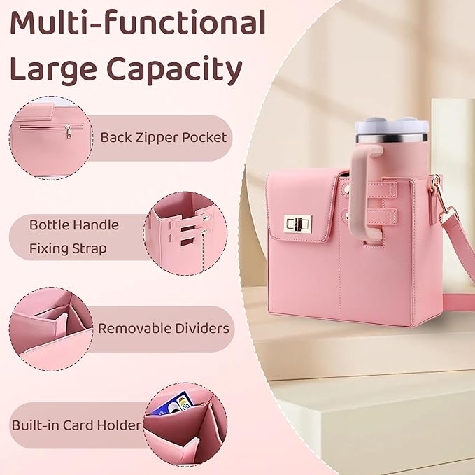 Outdoor Portable Crossbody Water Cup Storage Bag