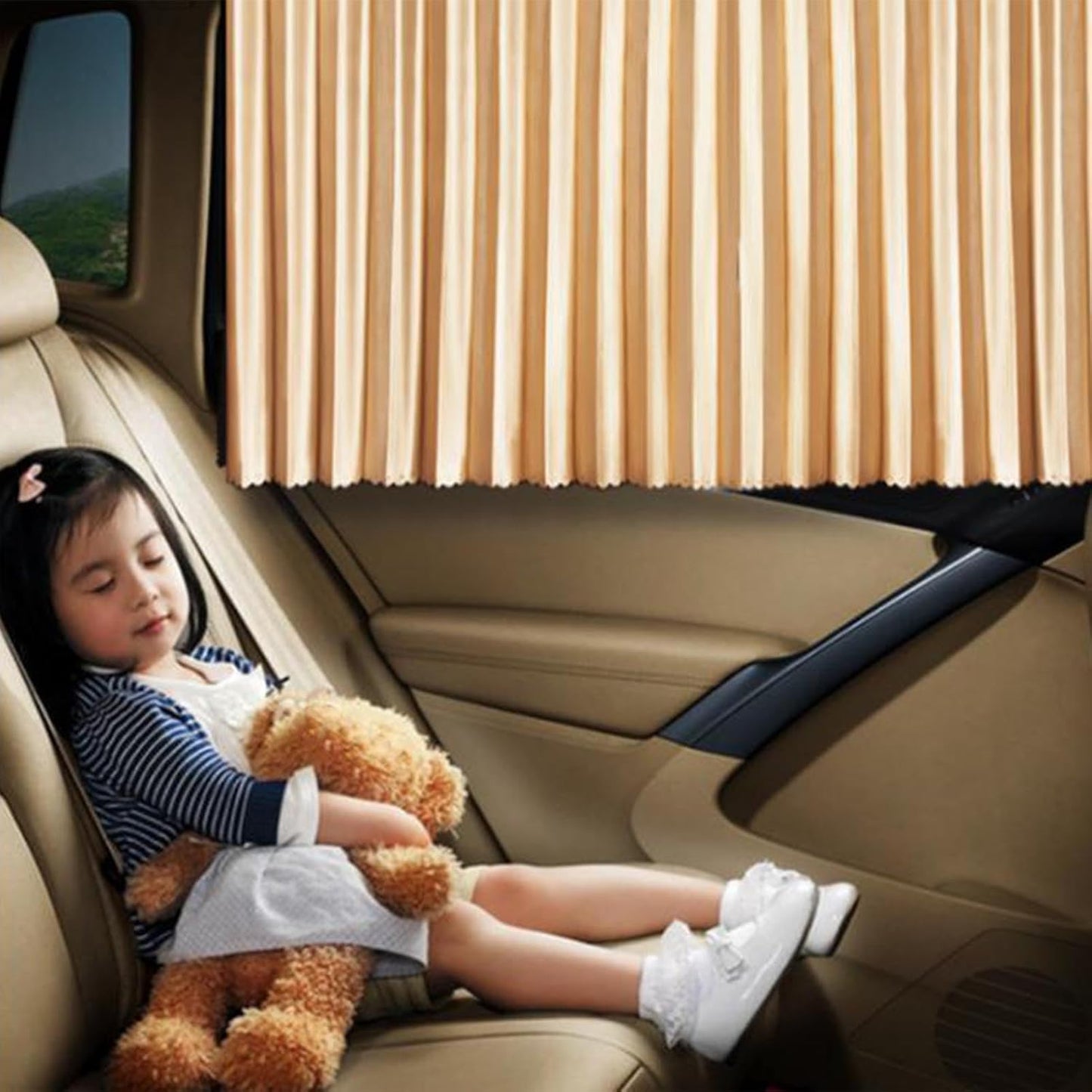 Foldable Car Window Privacy Curtains