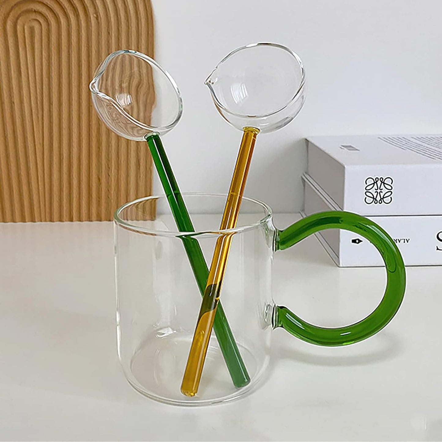 Clear Glass Stirring Spoons - (Set Of 2)