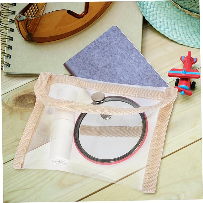 Clear Transparent Cosmetic Organizer Pouch - Pack of 3