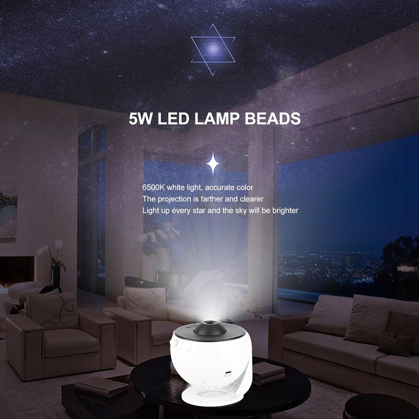 360°Cosmo-Glow Star Projector