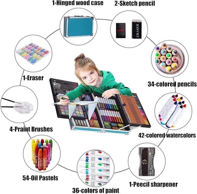 Drawing Kit Pen Artistic Color Set - 145 Pcs Color Set