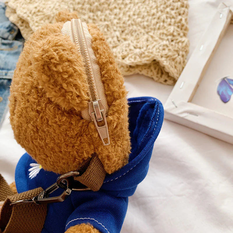 Plush Bear Crossbody Bag