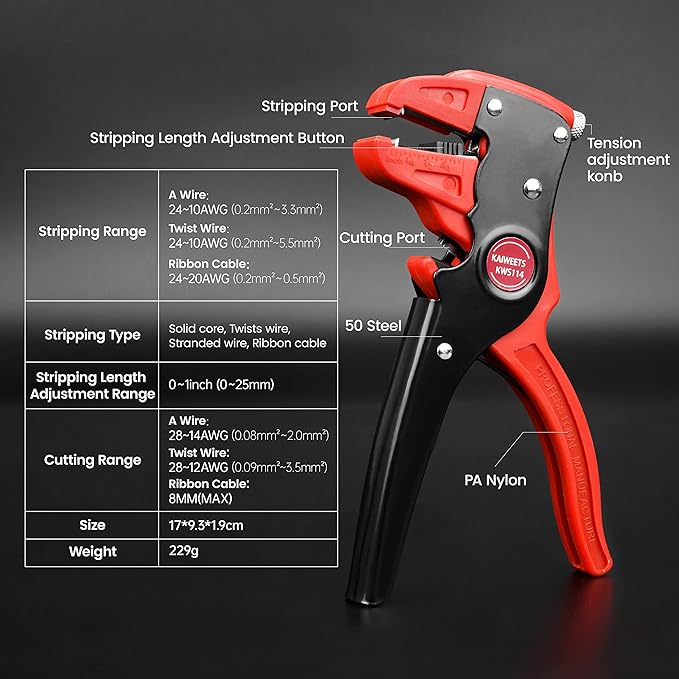 Electra Crown Automatic Wire Stripper and Cable Cutter