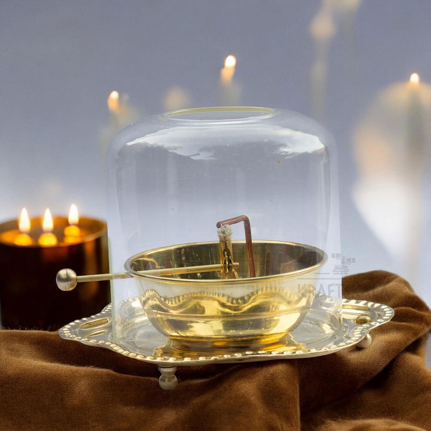 Divine-Light Brass Akhand Diya