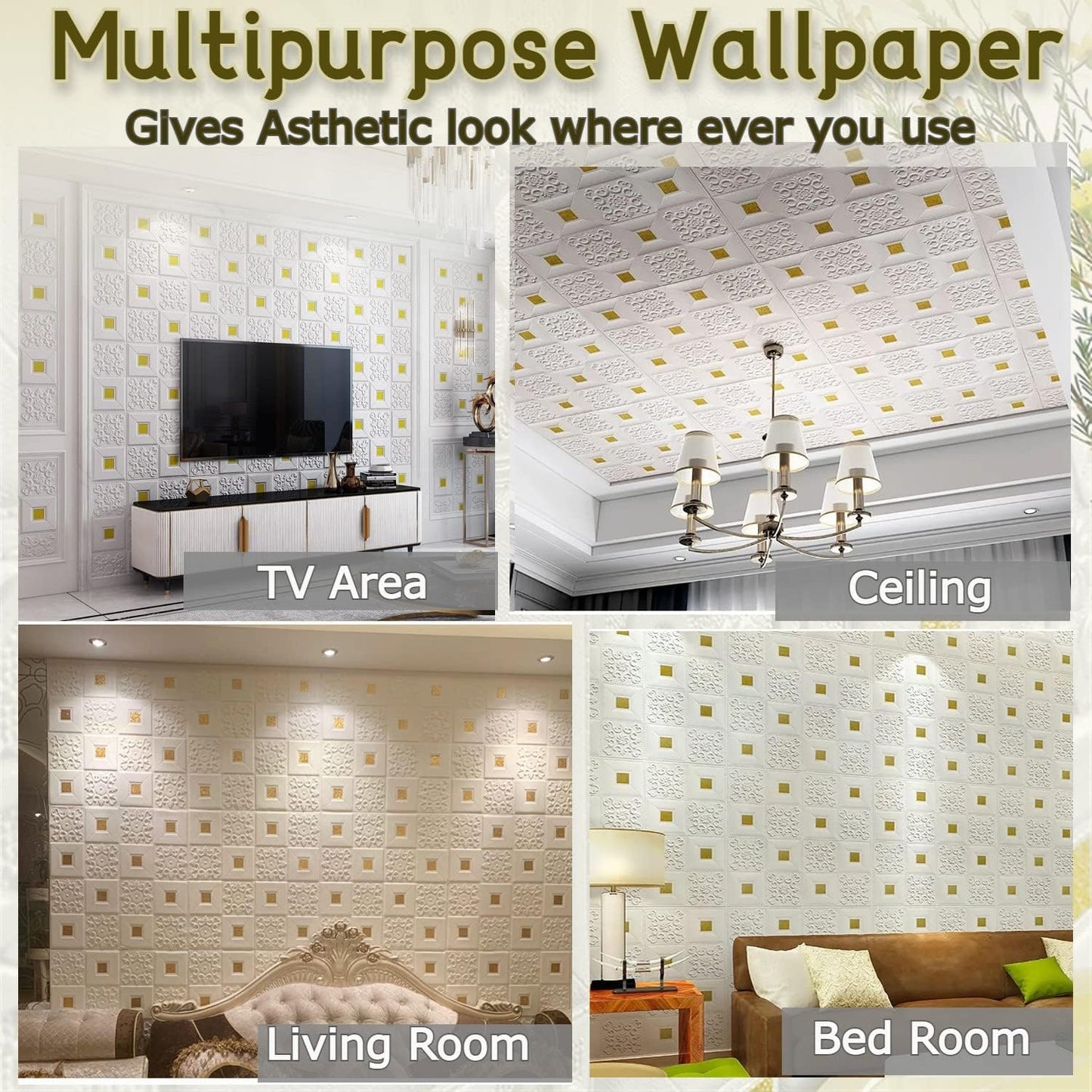 3D Tile Stickers (Set of 12)