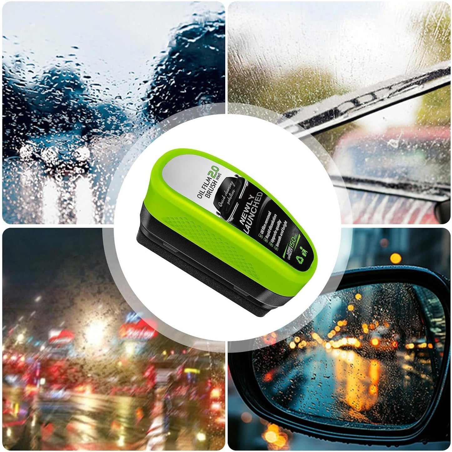 Portable Windshield Oil Film Brush Cleaner(Buy 1 Get 1 Free!)