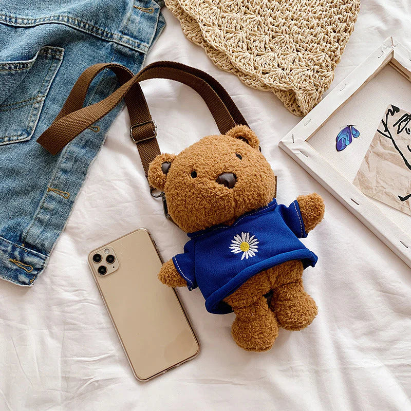 Plush Bear Crossbody Bag