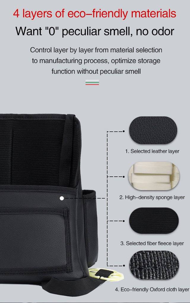 Car Seat Leather Storage Easy Organizer