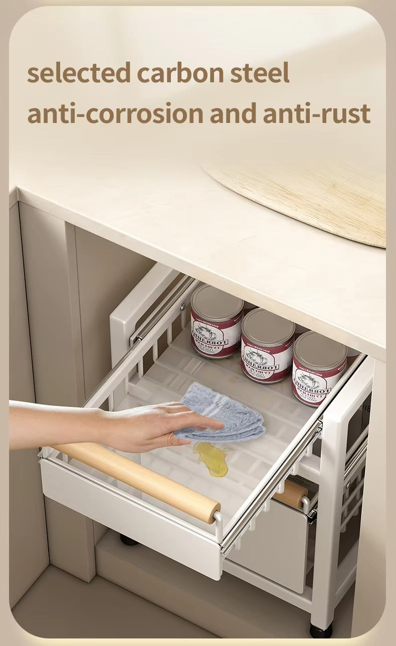 Easy Pull-Out Storage Rack For Kitchen