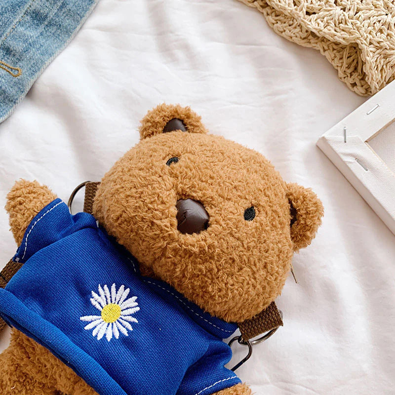 Plush Bear Crossbody Bag
