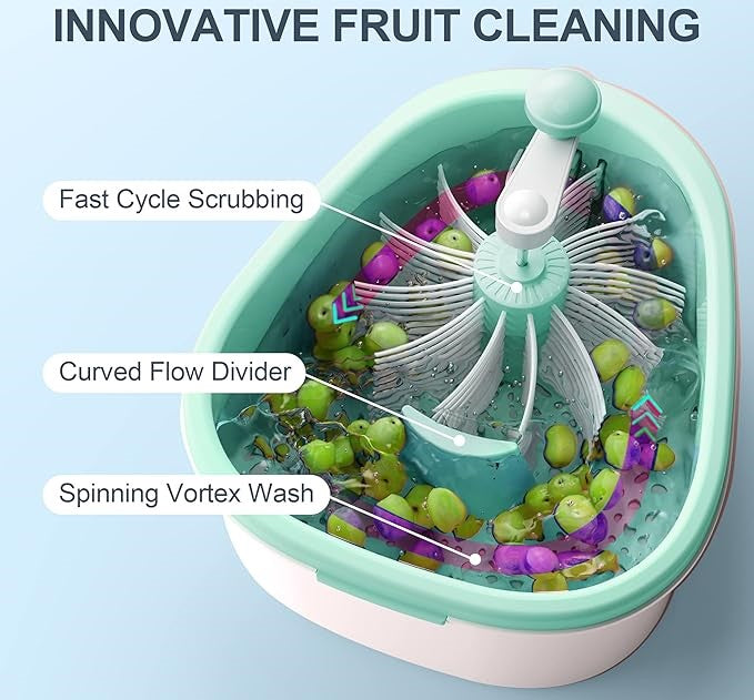 Fruit & Vegetable Scrub Spinner Bowl
