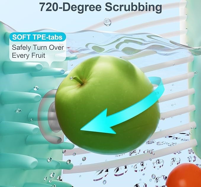 Fruit & Vegetable Scrub Spinner Bowl