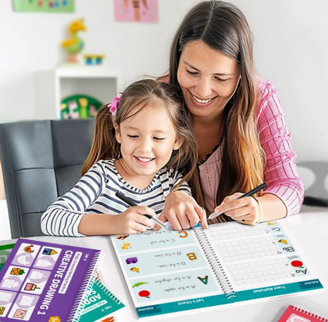 Trace & Erase Magic Writing Practice Book