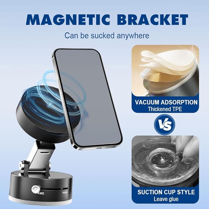 Foldable Magnetic Suction Phone Holder